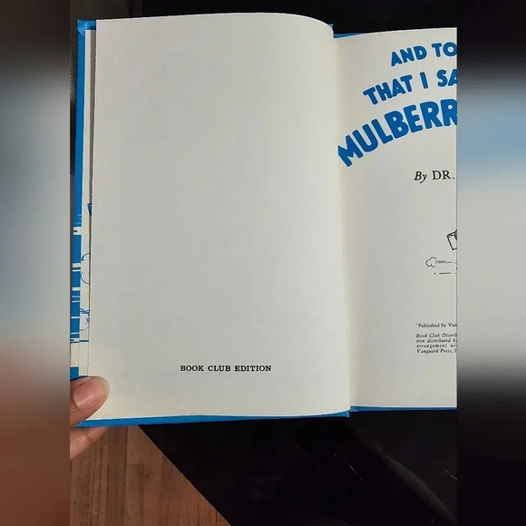 Dr. Seuss Vintage "And to Think That I Saw It on Mulberry Street" BANNED - Picture 3 of 5